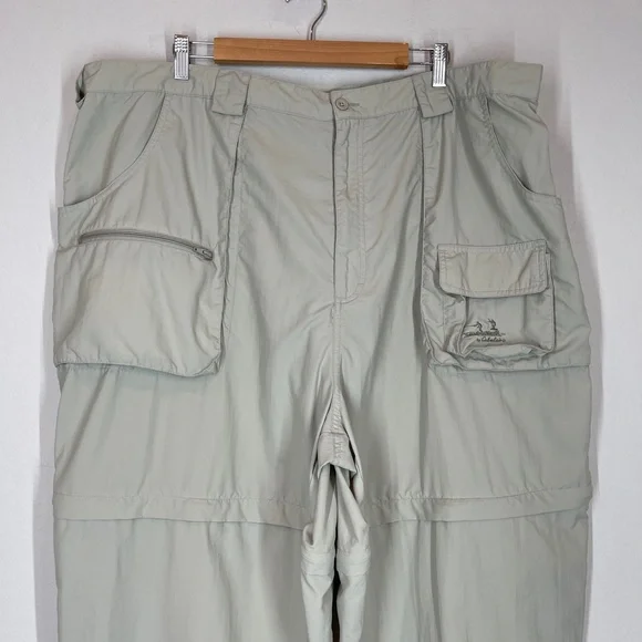 Cabela's Pants Men's Size 4XL 30L Guidewear Convertible Beige Cargo Outdoor - Picture 2 of 14